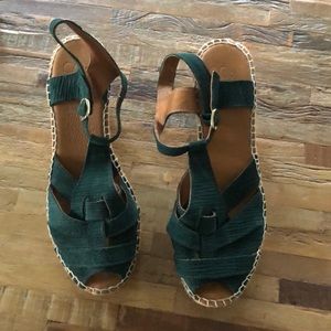 Open toe wedge sandals from ANTHROPOLOGIE